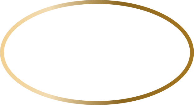 Gradient Gold Oval Frame