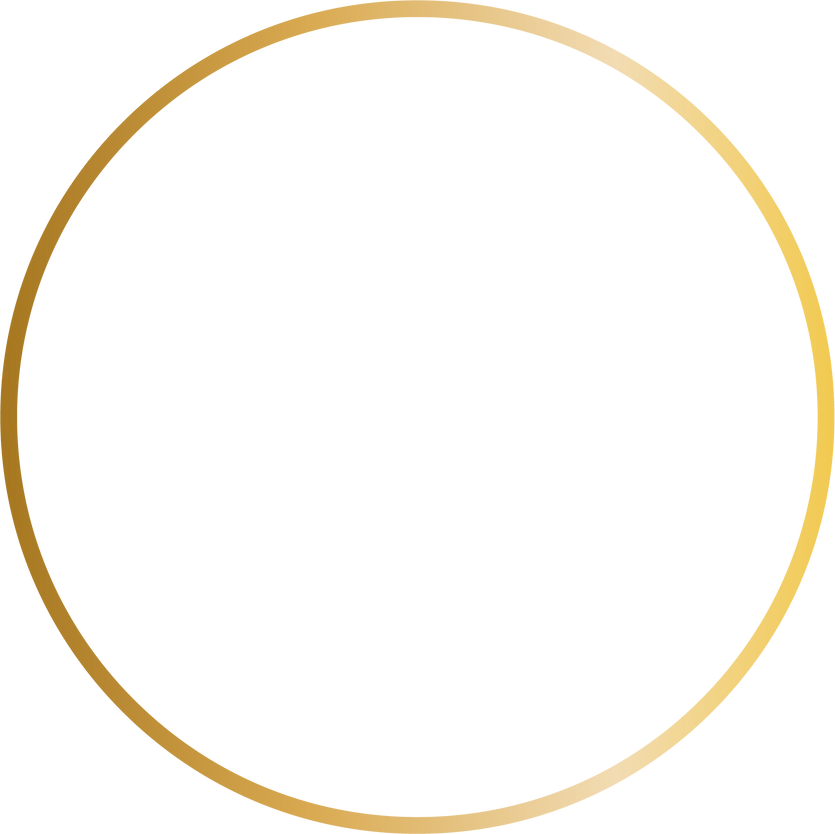 Gradient Gold Round Frame